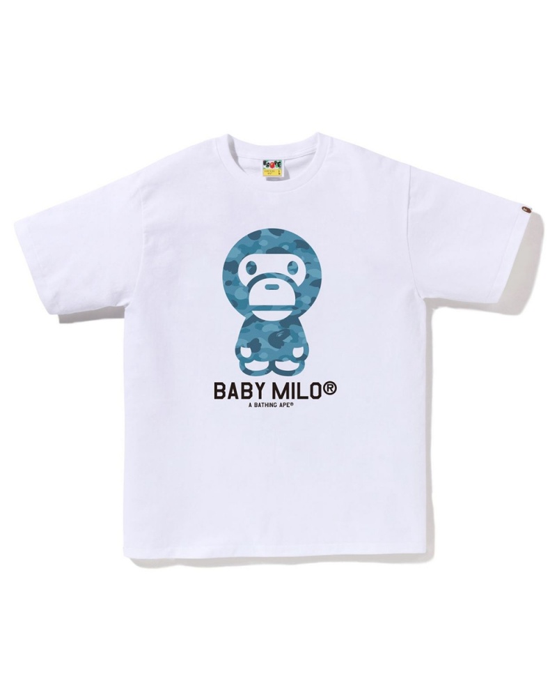 Bape Honeycomb Baby Milo Miesten T Paidat Valkoinen | IRV-084736