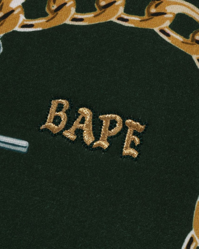 Bape Jewels Crewneck Miesten Collegepaita Syvä Vihreä | WYM-712398