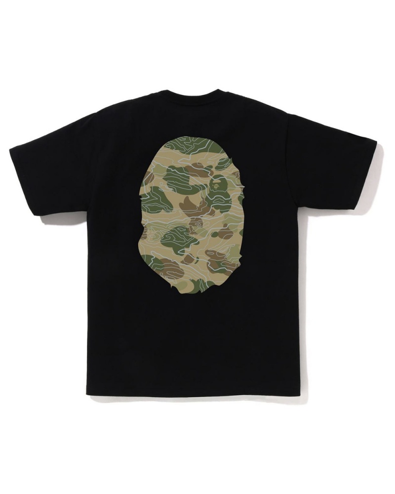 Bape Layered Line Big Ape Miesten T Paidat Mustat | LKE-864257