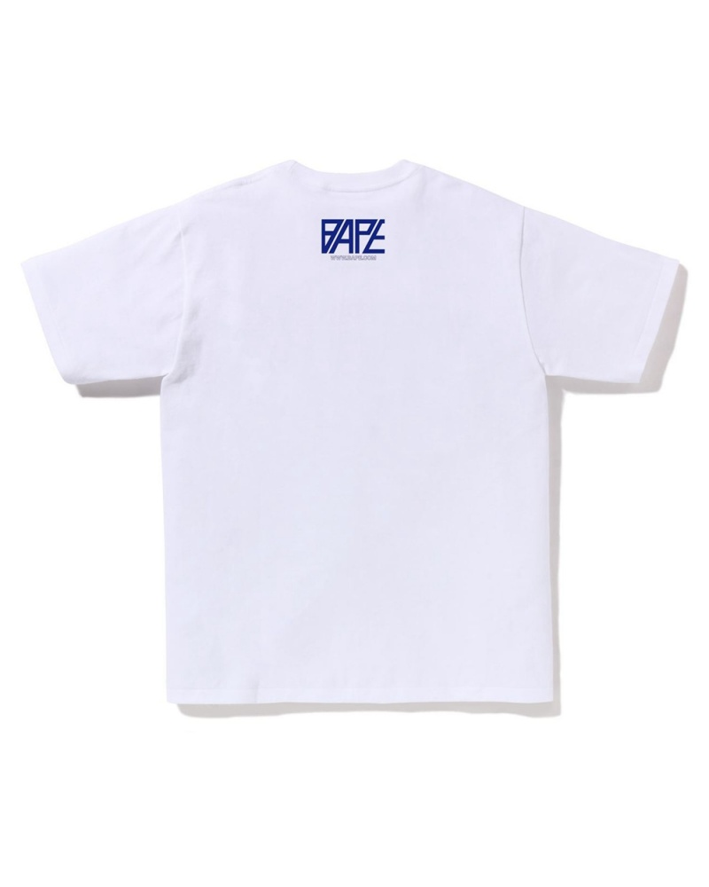 Bape Logo Monogram Miesten T Paidat Valkoinen | KOX-714930