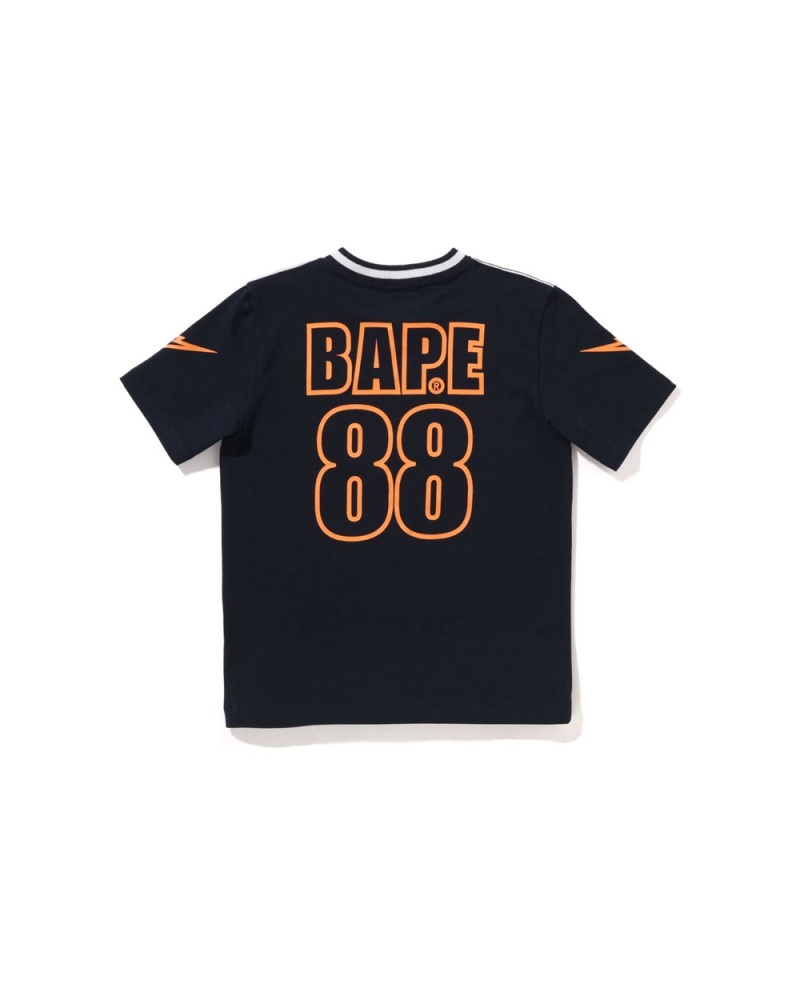 Bape Moonface Football Lasten Topit Laivastonsininen Sininen | VYP-059463