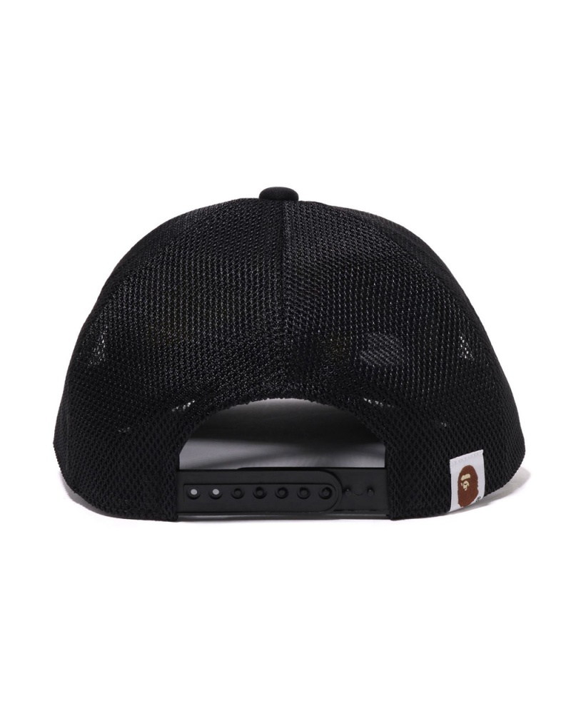 Bape Multi Camo NYC Logo Mesh Miesten Hatut Mustat | RGW-835941