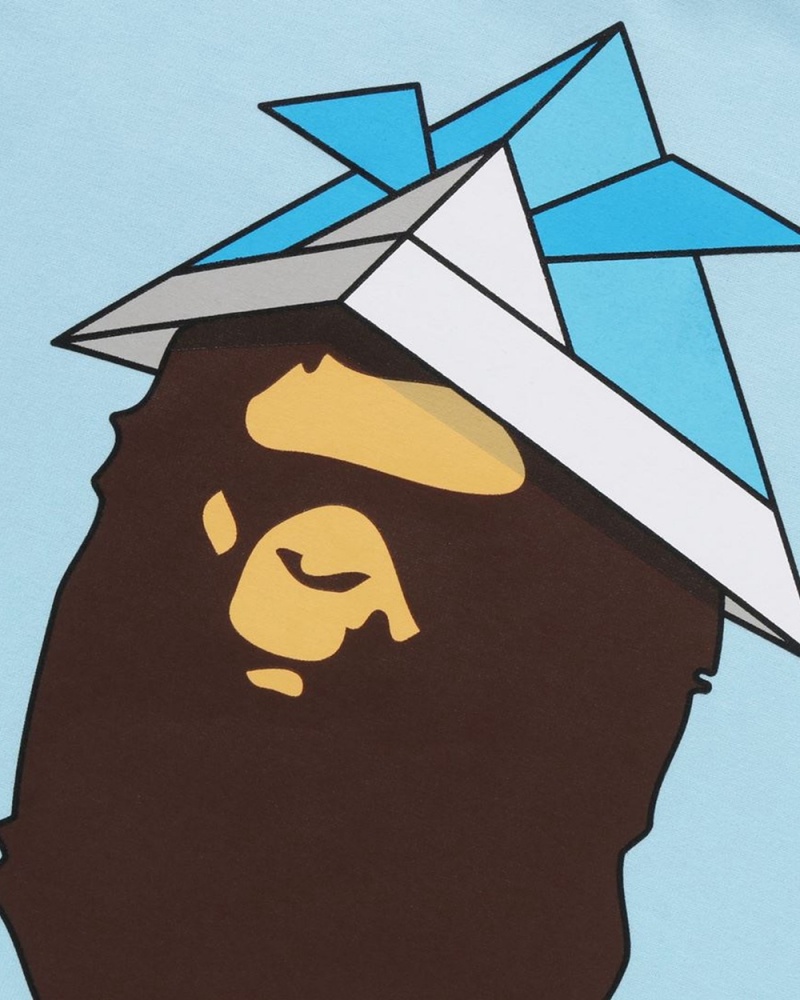 Bape Origami Kabuto Ape Head Lasten Topit Vaaleansininen | AGU-132458