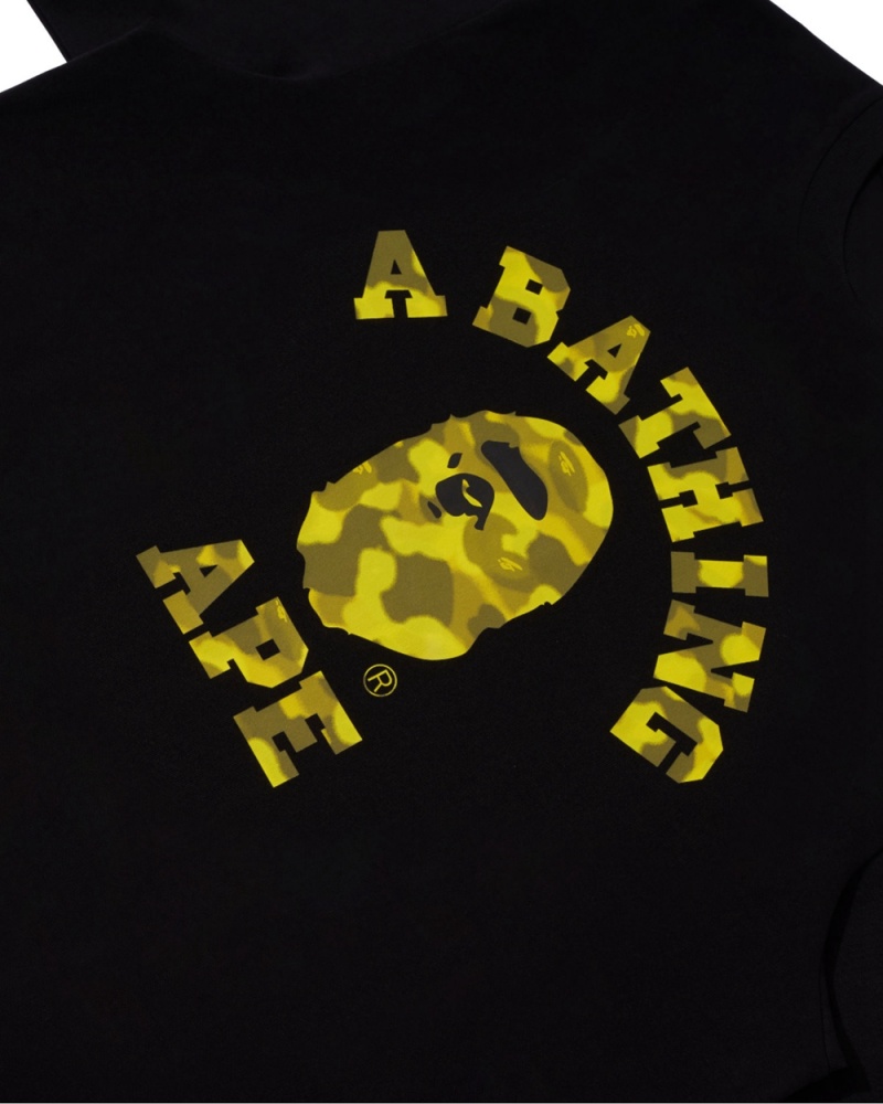 Bape Radiation College Miesten T Paidat Mustat | BMS-981542