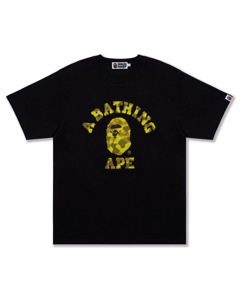 Bape Radiation College Miesten T Paidat Mustat | BMS-981542