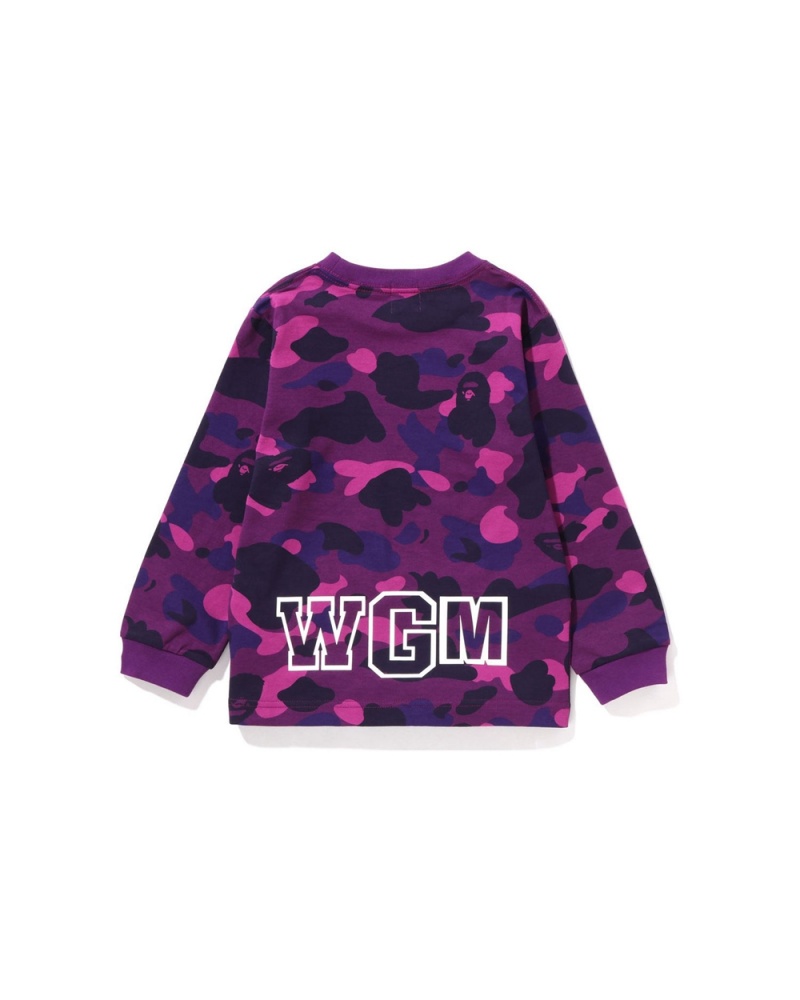 Bape Shark L/S Lasten Topit Violetit | HZV-634210