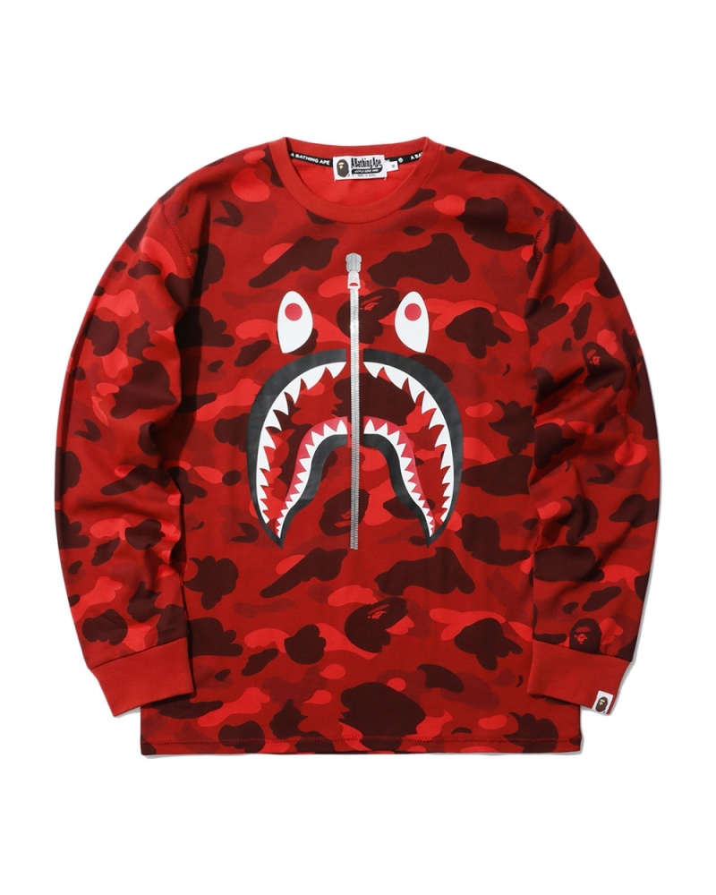 Bape Shark Miesten T Paidat Vaaleanpunainen | CFJ-021957