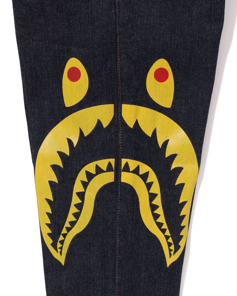 Bape Side Shark Jogger Denim Lasten Housut Sininen | SHN-365089