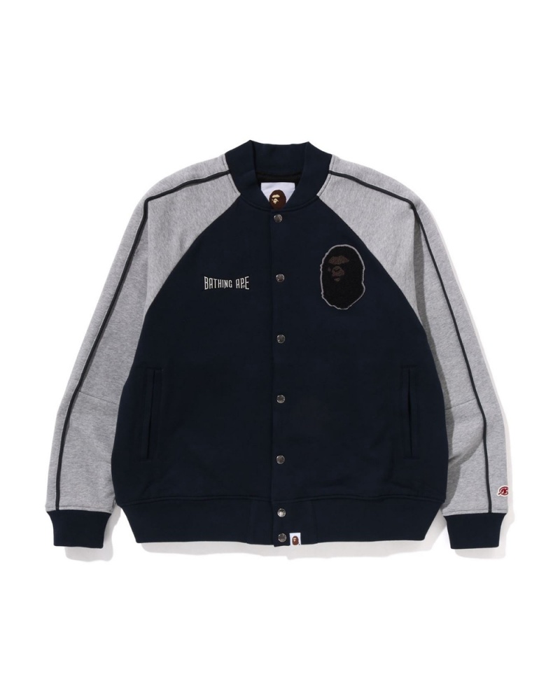 Bape Sweat Varsity Miesten Takit Laivastonsininen Sininen | ICU-763420