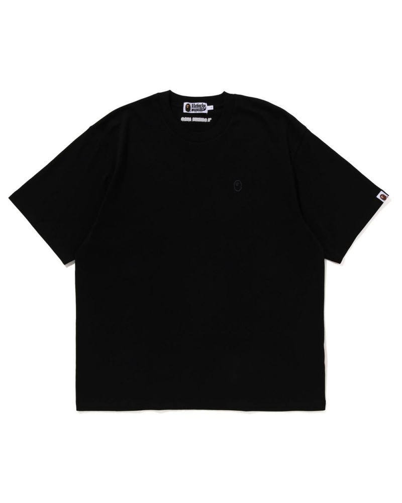 Bape Tonal Ape Head One Point Miesten T Paidat Mustat | YHZ-820479