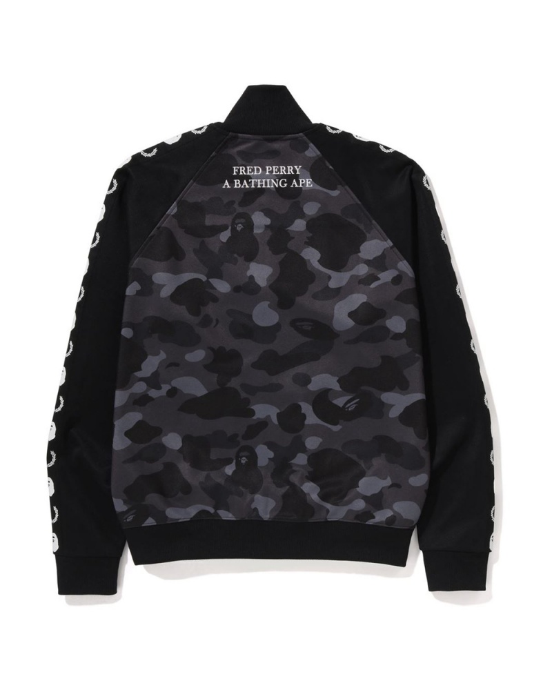 Bape X Fred Perry Track Miesten Takit Mustat | HNS-397421