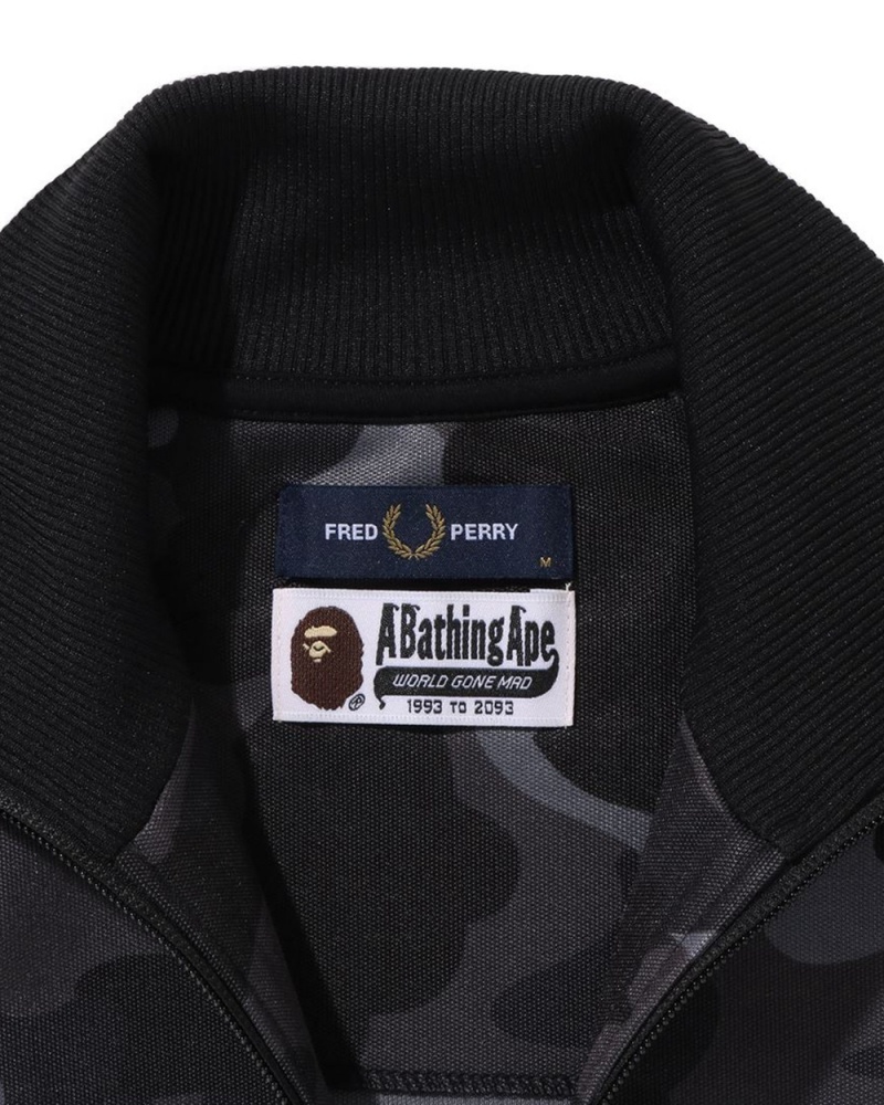 Bape X Fred Perry Track Miesten Takit Mustat | HNS-397421