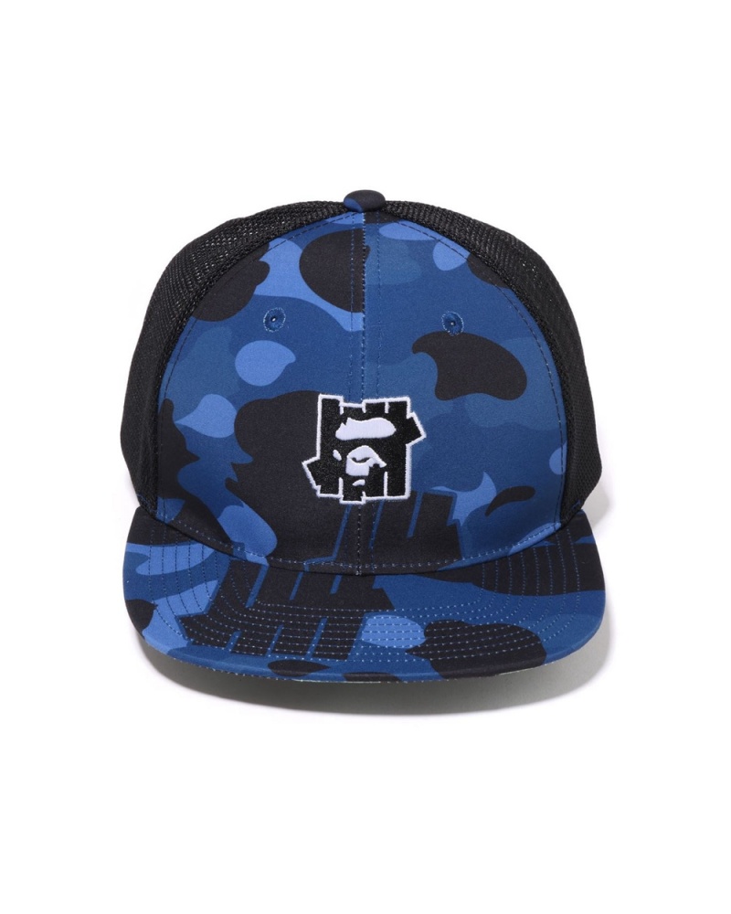 Bape X UNDFTD Mesh Miesten Hatut Laivastonsininen Sininen | TBE-713925