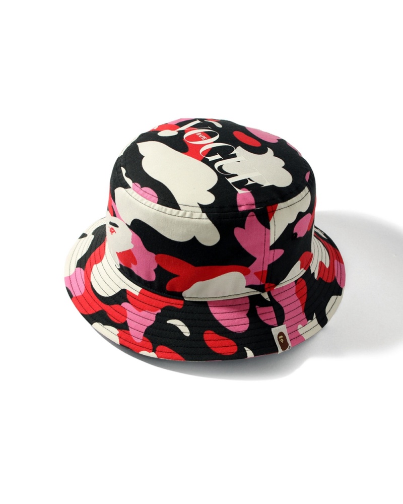 Bape X Vogue Bucket Naisten Hatut Mustat | ANP-765283